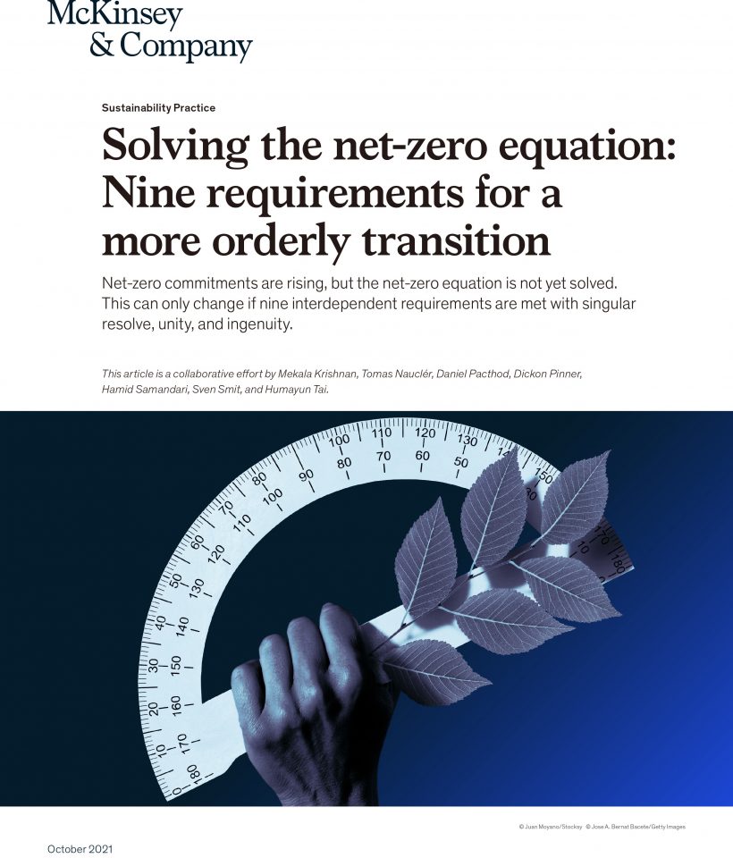 Solving the net-zero equation: Nine requirements for a more orderly transition
