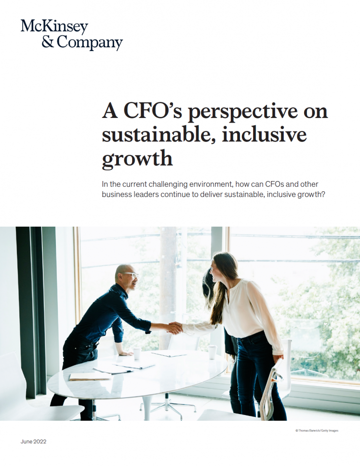 A CFO’s perspective on sustainable, inclusive growth