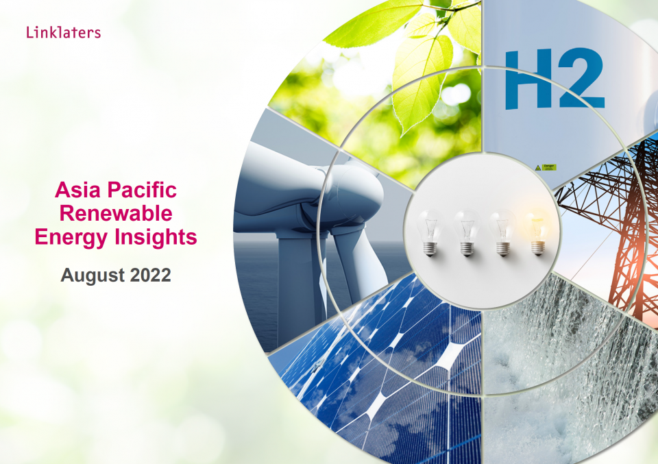 洞见：亚太地区可再生能源（2022年8月）