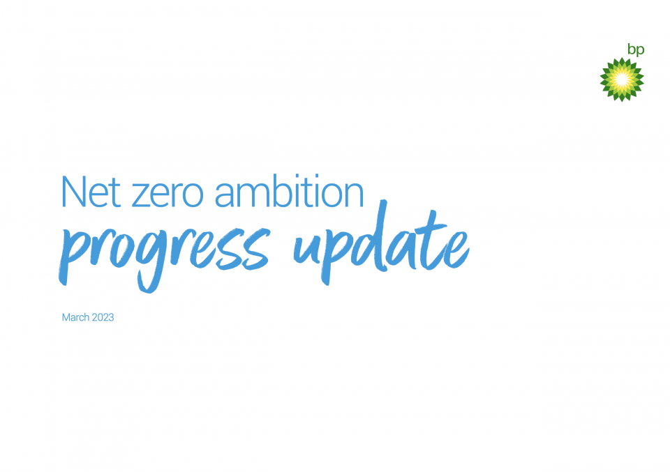 Net Zero Ambition – Progress Update