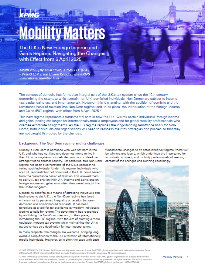 Mobility Matters